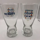 Huss Brewing Co Tempe Az Arizona Light Lager Set Of 2 Beer Glasses Bar Pub Used. Price: $10.00.
