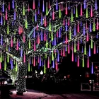 Christmas Lights Outdoor, 24 Tubes 576 Leds Meteor Shower Light, Icicle Snow Fal New. Price: $65.99.