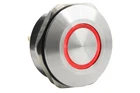 40MM Silver Stainless Steel Latching Switch W/ Red Angel Eye Light Led 12V Spst New. Price: $24.99.