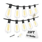 ST38 Outdoor String Lights 25FT With 12+1 Led Bulbs, E12 Socket, Wa... Fast Ship New. Price: $30.10.