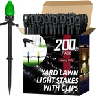 200 Pack Christmas Stakes 8.5"-10" For C7 And C9 String Lights,outdoor New. Price: $94.54.