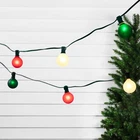 Northlight 10CT Frosted Red White Green G50 Globe Patio Lights 9FT Wire New. Price: $31.49.