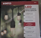 Satco S8020 24 Ft 12-LIGHT Led String Lights Warm White 2700K Vintage Black New. Price: $40.00.