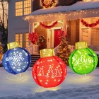 3 Pcs Large Outdoor Christmas Ornaments With Warm White Led Lights Xmas Light... New. Price: $133.70.