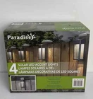 Paradise Solar Led Accent Lights, Set Of 4 New. Price: $49.99.