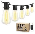 Larkvue Led Outdoor String Lights 25 Patio Lighting With 10 Edison Bulbs New. Price: $25.99.