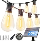 Luckystyle 50FT Solar String Lights Outdoor Waterproof With 18+1 Led Bulbs Long New. Price: $22.99.