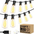 Jedavai Upgraded Led Outdoor String Lights 210FT Shatterproof Waterproof ST38... New. Price: $81.88.