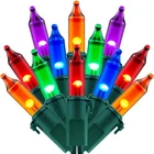 200 Multicolor Christmas Lights, Pack Of Strands 100 Count 33 Ft Green Wire... New. Price: $38.30.