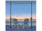 Excello Global Products One 10 Ft. Premium String Light Pole For Deck/concrete Open. Price: $75.00.