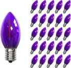 25 Pack C7 Replacement Bulbs, Dark Purple Led Halloween Light For Outdoor New. Price: $26.99.