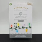Wondershop Led Faceted C6 String Lights 60CT Multicolor Twinkling Indoor Outdoor New. Price: $16.99.