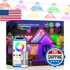 Jeryyen Permanent Outdoor Lights 250FT Rgb+ic String App Control New. Price: $57.60.