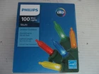 Philips 100 Led Mini Lights Multicolor With Green Wire New. Price: $14.95.