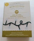 Wondershop Led Micro String Lights Cool White Indoor & Outdoor 100 New. Price: $18.99.