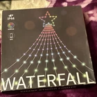 Rgbhub Waterfall Led Outdoor Christmas Lights Multicolor App Bluetooth IP44 18FT New. Price: $29.95.