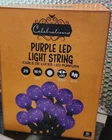 Celebrations Purple 25 Faceted Globe Led Light String 16 Ft. New. Price: $17.99.