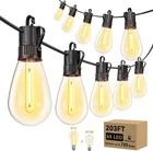 203FT Waterproof Led Patio String Lights With 65 Vintage Edison Bulbs New. Price: $133.99.