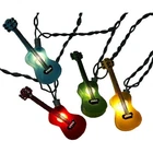 Multicolored Acoustic Guitar Christmas Party String Lights Set Of 10 UL1855 New. Price: $29.98.