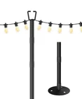 Sprimden 10FT String Light Poles For Outdoor Decor, Feet Tall, Black New. Price: $29.44.