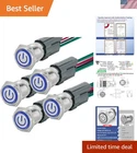 Latching 15 Amp Stainless Steel Push Button Switches With Led Angel Eye Light New. Price: $67.49.