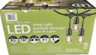 Feit Electric Led String Lights 48FT Outdoor 24 Bulbs Weatherproof Blk Wire New. Price: $42.00.