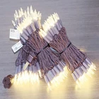 Lucky Shine 150 Led Warm White Christmas Lights With Ft Brown Wire, Ul Lis... New. Price: $39.88.