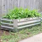 Galvanized Steel Rectangle Raised Garden Bed - 48 In Silver By Sunnydaze New. Price: $44.67.