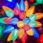 Brightown Christmas Lights 100 Ft Led Commercial Multicolor Strawberry C9 Used. Price: $47.94.