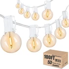 Outdoor String Lights Waterproof Patio Led 100FT G40 Globe With... New. Price: $97.09.