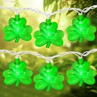Pasuto 8.5FT Clear Green Shamrock Lights, Patricks String Outdoor W... New. Price: $30.46.