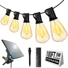 Daybetter - 100FT Solar String Lights, 50 Bulbs With Remote Control New. Price: $27.99.