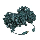25 Foot C9 Outdoor Magnetic Christmas Stringer, Base, 12" Space, Green Wire New. Price: $190.25.