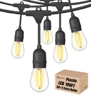 OUTDOOR-STRING-LIGHTS-100FT-PATIO-LIGHT With 32 Shatterproof S14 Dimmable Edi... New. Price: $82.00.