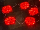 Vintage Noma Plastic Halloween Flat Pumpkin Jack O'lantern Lights Set Of 5 Used. Price: $34.14.