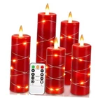 Red Flameless Candle Fairy String Light, Water Drop Flame, Advanced Led SD-5PK New. Price: $26.12.