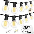 25FT G40 Led Outdoor String Lights With 12+1 Bulbs, E12 Socket, 2700K Warm Wh... New. Price: $30.34.