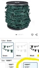 1000FT C9 Outdoor Light Stringer, E17 Socket 12" Spacing, Chr... New. Price: $74.99.