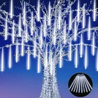 5 Packs - Jjgoo White Christmas Meteor Shower Rain Lights 10 Tubes 12" 240 Led New. Price: $56.43.
