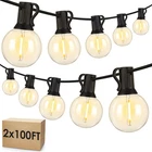 200FT Outdoor String Lights Led Patio Waterproof Shatterproof 102 G40 Bulb New. Price: $69.99.