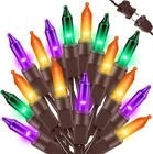 Lamphome Halloween String LIGHT,100 100CT, Orange Purple Green-brown Wire New. Price: $17.58.