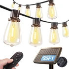 35FT Solar String Lights Outdoor, IP54 Waterproof Powered With Remote & Us New. Price: $30.36.