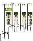 String Light Poles For Outside 4 Pack, 10FT Metal Outdoor ... New. Price: $59.50.