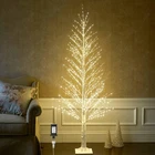 Lighted Twig White Alpine Tree With Fairy Lights 6FT 810 Led For Indoor Outdo... New. Price: $149.45.