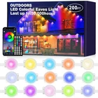 Jzvgen Permanent Outdoor Lights IP67 Waterproof Smart Rgb Music Sync Timing Remo New. Price: $57.98.