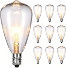 Abeja 10 Pack ST38 Edison Replacement Bulbs, 7W Clear Glass E12 Base, ... New. Price: $25.03.