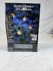 Better Homes & Gardens BH10-093-599-41 G40 Clear Glass Bulbs String Lights 20-CO Open. Price: $15.99.