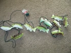 Bass Trout Outdoor Camping Patio Rv 10 Blow Mold Plastic String Lights Excellent Used. Price: $18.93.