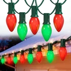 Pallerina C7 Outdoor Christmas Lights - 25FT Red And Green With New. Price: $51.16.