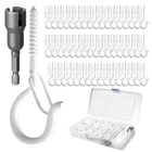 50PCS Windproof Screw Q-hanger Hooks With Safety Buckle For Hanging Outdoor S... New. Price: $31.14.
